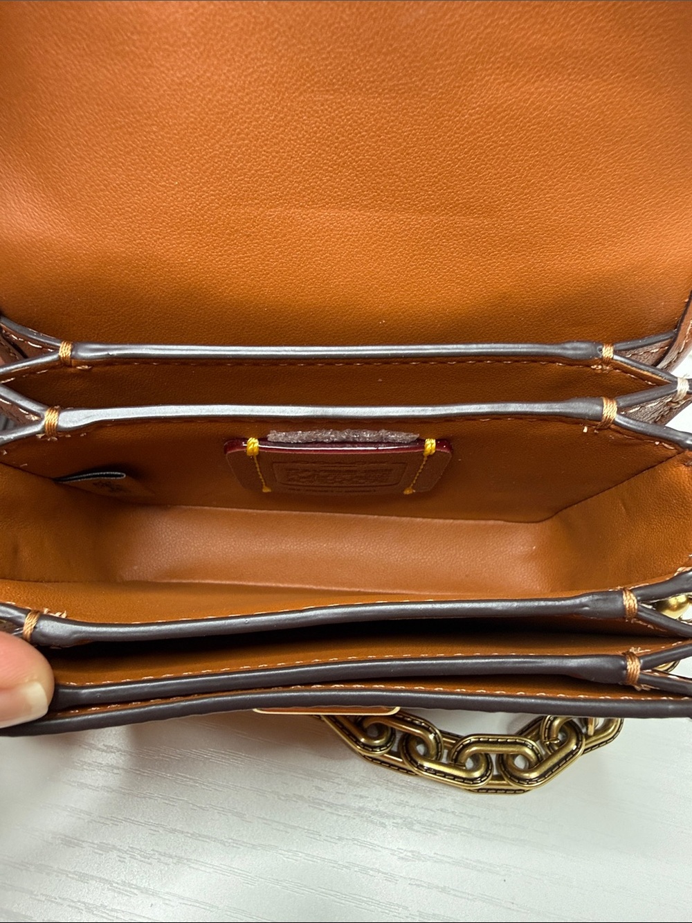 Coach Mini Rogue Top Handle in Signature Jacquard - Picture 8 of 15